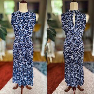 Marfinno Multi-Blue Maxi Dress – Size Large (G) | Made in Brazil